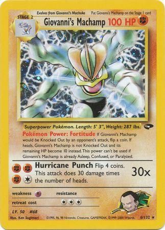 Giovanni's Machamp (6/132) [Gym Challenge Unlimited] 