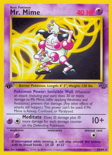 Mr. Mime (22/64) [Jungle 1st Edition] 