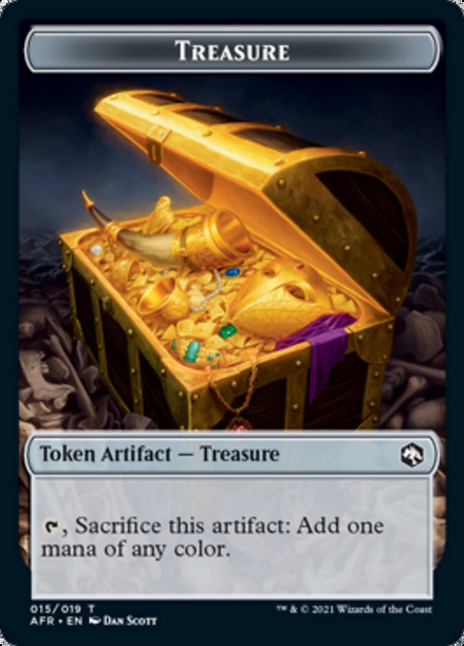 Treasure // Vecna ​​Double-Sided Token [Dungeons &amp; Dragons: Adventures in the Forgotten Realms Tokens] 