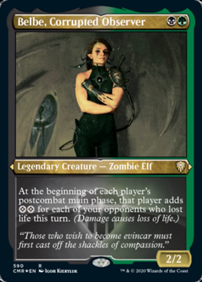 Belbe, Corrupted Observer (Etched) [Commander Legends] 