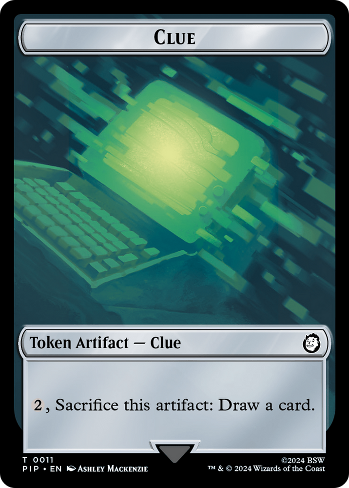 Junk // Clue Double-Sided Token [Fallout Tokens] 