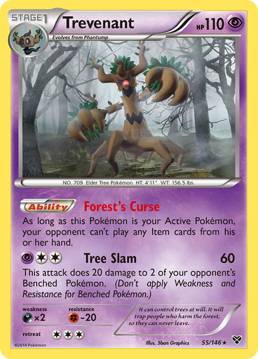 Trevenant (55/146) [XY: Base Set] 