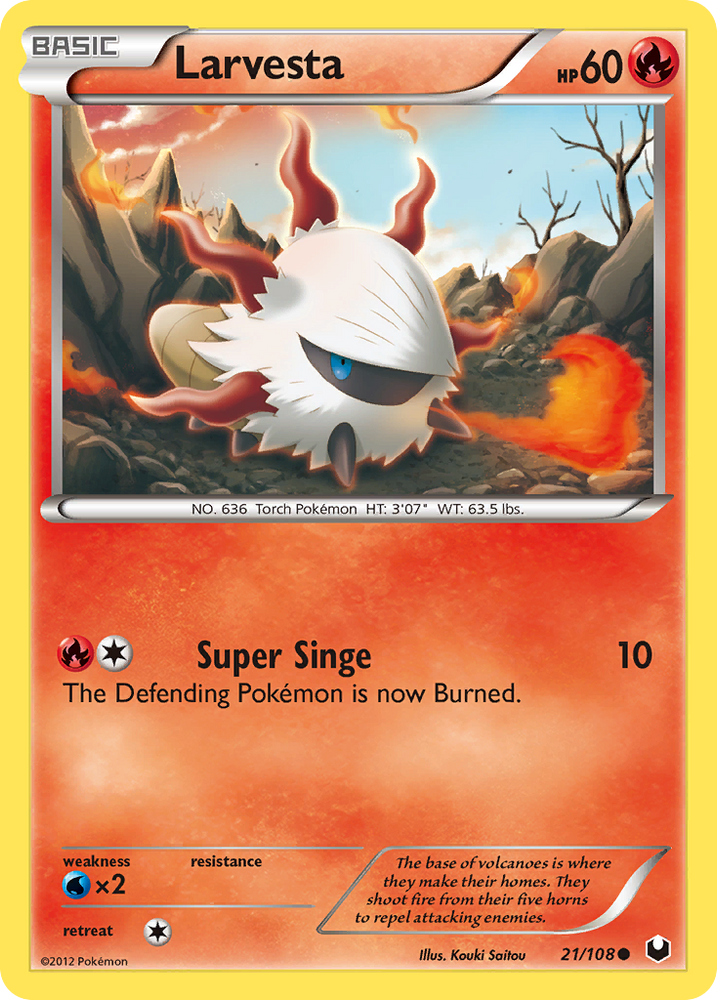 Larvesta (21/108) [Black &amp; White: Dark Explorers] 