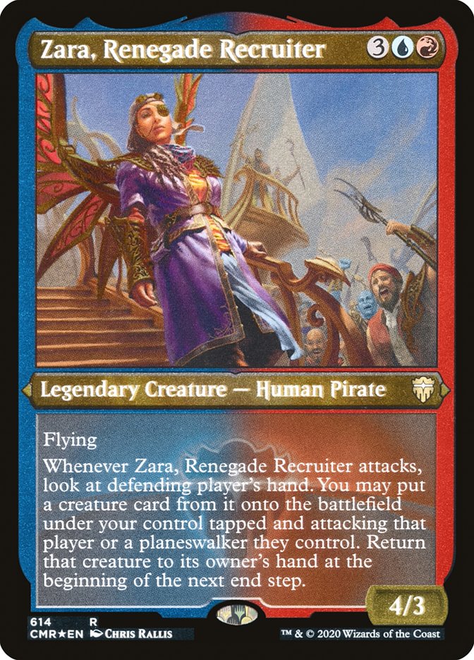 Zara, Renegade Recruiter (Etched) [Commander Legends] 