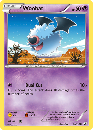 Woobat (64/113) [Black &amp; White: Legendary Treasures] 