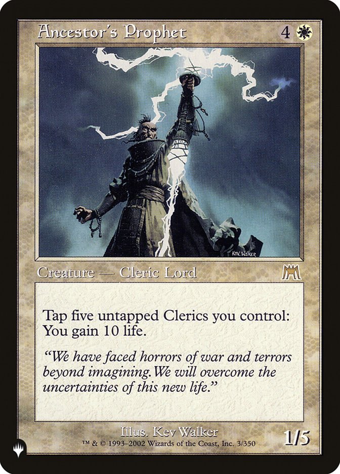 Ancestor's Prophet [The List] 