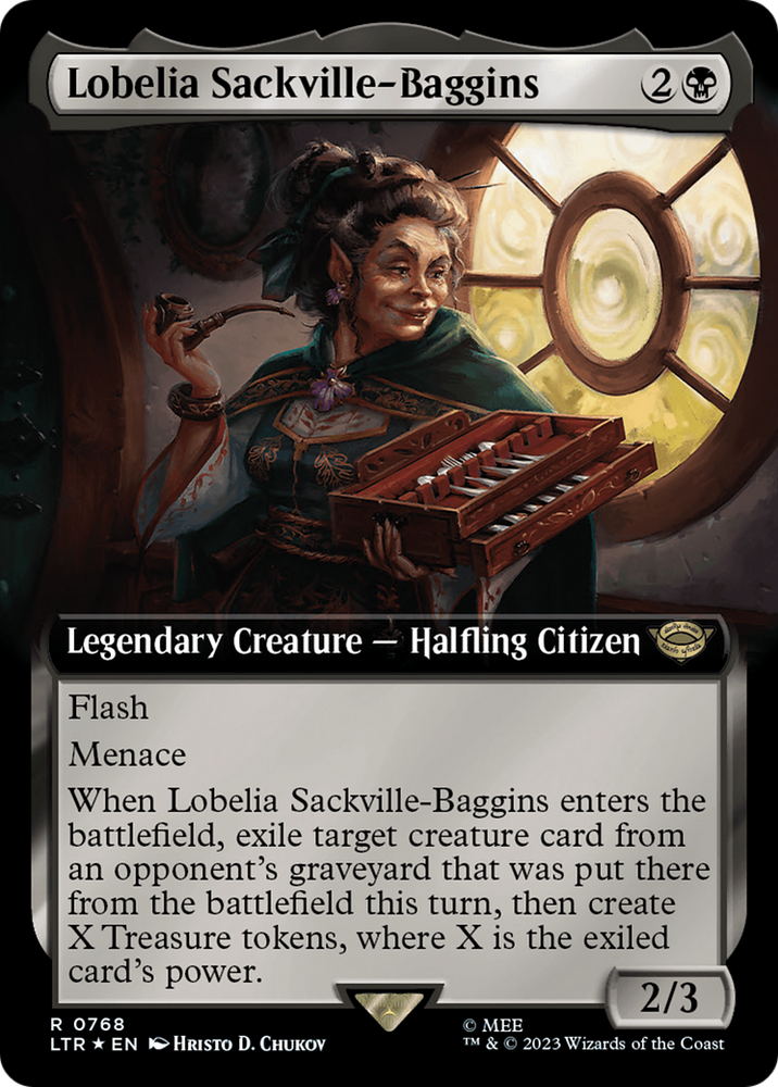 Lobelia Sackville-Baggins (Extended Art) (Surge Foil) [The Lord of the Rings: Tales of Middle-Earth] 