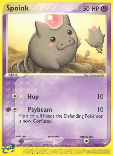 Spoink (74/97) [EX: Dragon] 