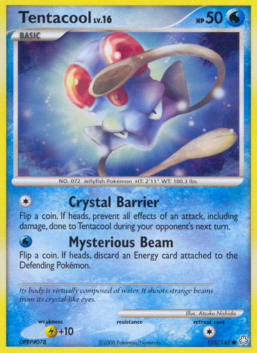 Tentacool (125/146) [Diamond &amp; Pearl: Legends Awakened] 