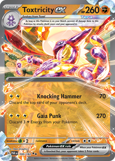 Toxtricity ex (100/182) [Scarlet &amp; Violet: Paradox Rift] 
