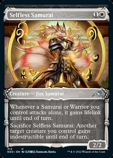 Selfless Samurai (Showcase Samurai) [Kamigawa: Neon Dynasty] 