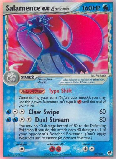 Salamence ex (98/101) (Delta Species) [EX: Dragon Frontiers] 