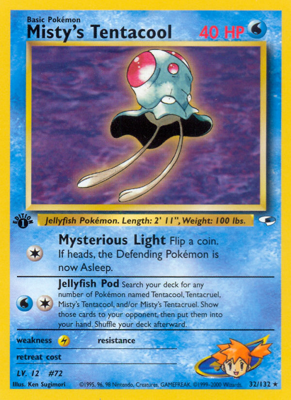Misty's Tentacool (32/132) [Gym Heroes 1st Edition] 