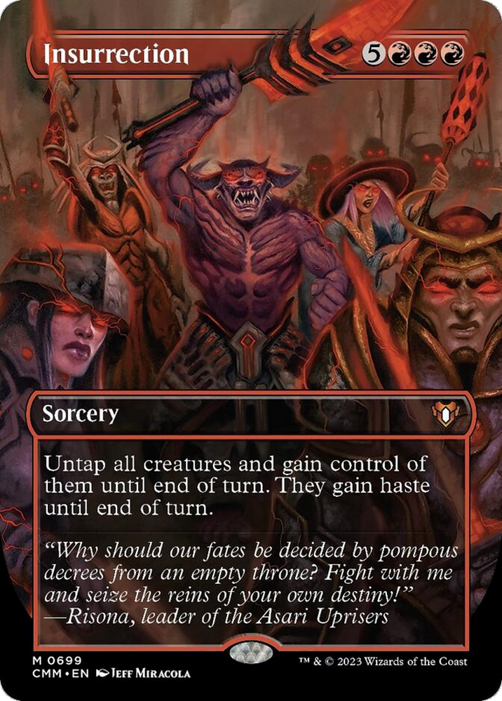 Insurrection (Borderless Alternate Art) [Commander Masters] 