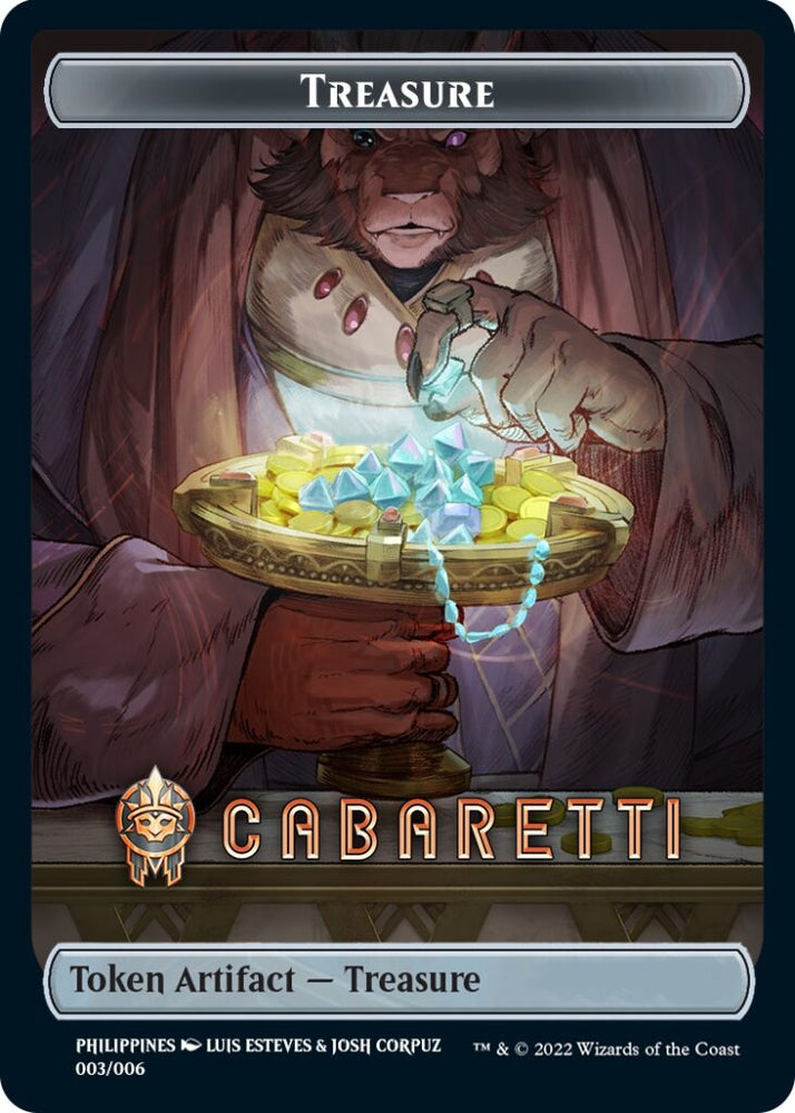 Treasure Token (Cabaretti) (Southeast Asia Artists) [Streets of New Capenna Tokens] 