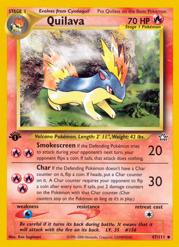 Quilava (47/111) [Neo Genesis 1st Edition] 