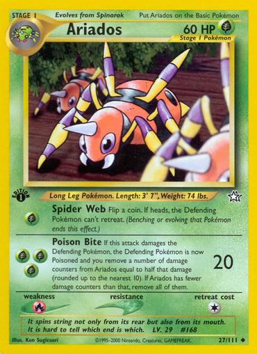 Ariados (27/111) [Neo Genesis 1st Edition] 