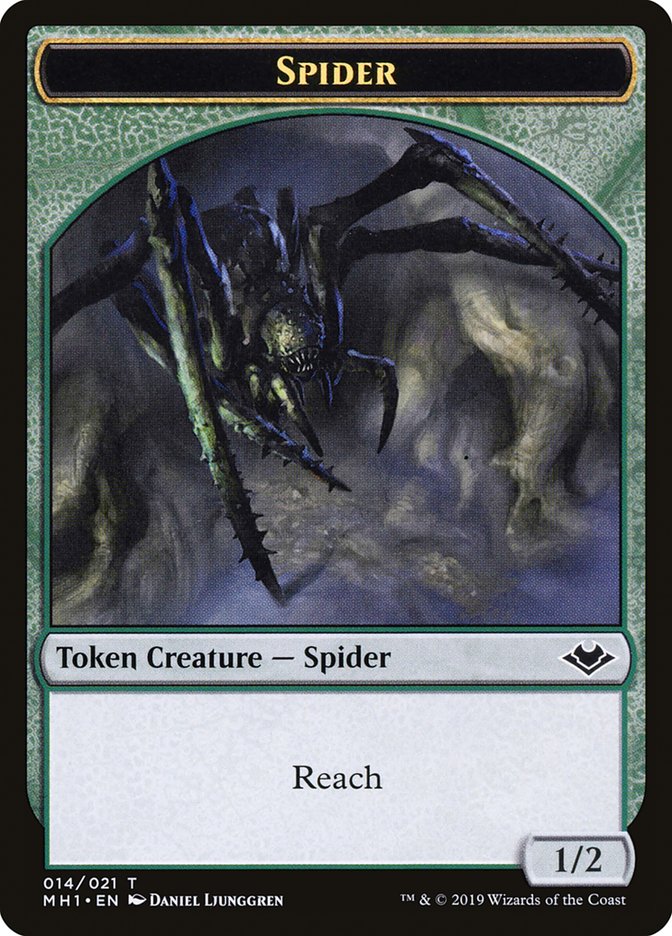 Illusion (005) // Spider (014) Double-Sided Token [Modern Horizons Tokens] 