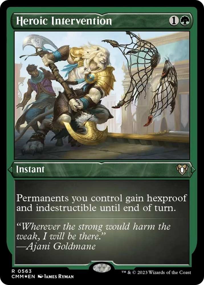 Heroic Intervention (Foil Etched) [Commander Masters] 