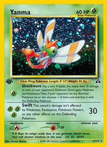 Yanma (17/75) [Neo Discovery 1st Edition] 