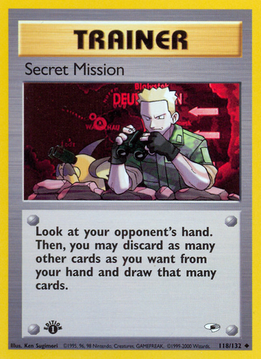 Secret Mission (118/132) [Gym Heroes 1st Edition] 
