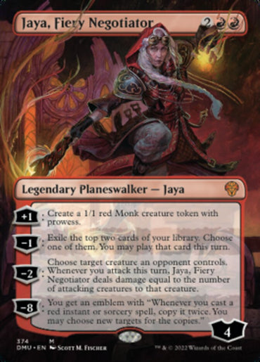Jaya, Fiery Negotiator (Borderless) [Dominaria United] 