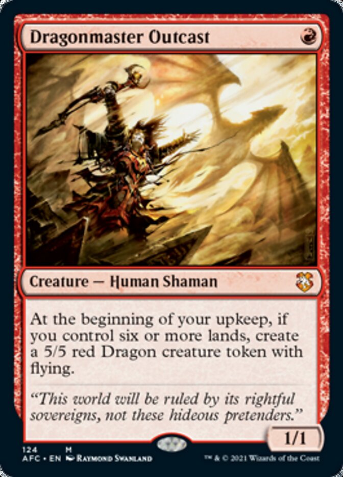 Dragonmaster Outcast [Dungeons &amp; Dragons: Adventures in the Forgotten Realms Commander] 