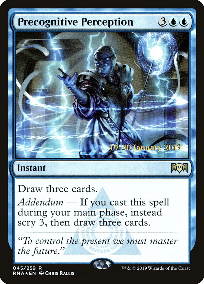 Precognitive Perception [Ravnica Allegiance Prerelease Promos] 