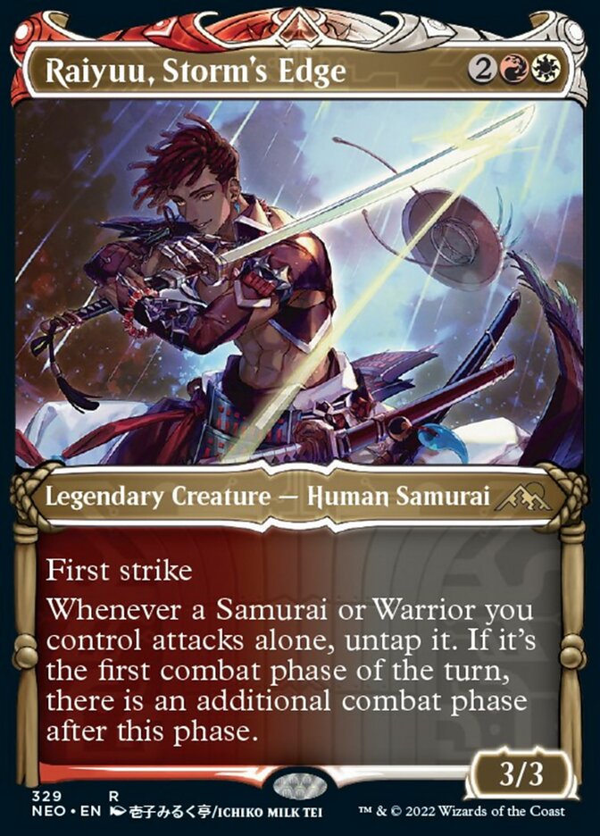 Raiyuu, Storm's Edge (Showcase Samurai) [Kamigawa: Neon Dynasty] 
