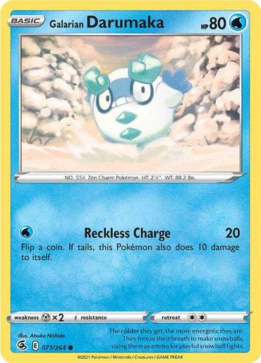 Galarian Darumaka (071/264) [Sword &amp; Shield: Fusion Strike] 