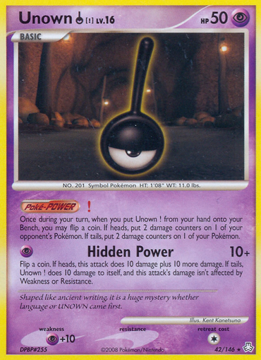 Unown! (42/146) [Diamond &amp; Pearl: Legends Awakened] 
