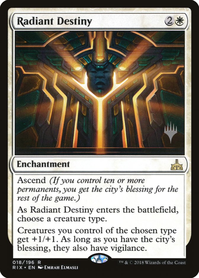 Radiant Destiny (Promo Pack) [Rivals of Ixalan Promos] 