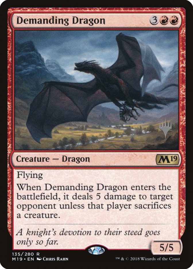 Demanding Dragon (Promo Pack) [Core Set 2019 Promos] 