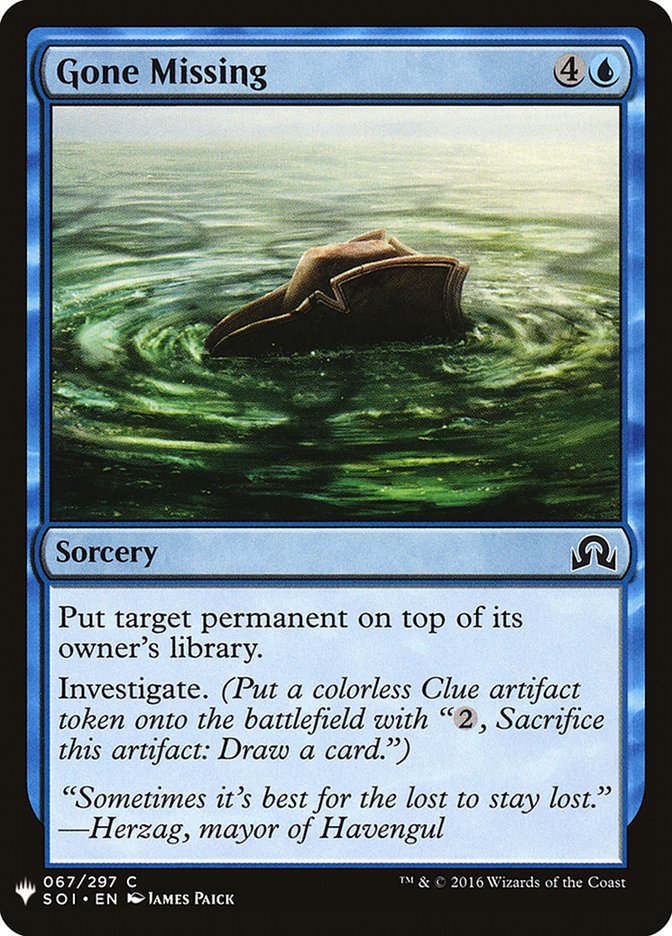 Gone Missing [Mystery Booster] 