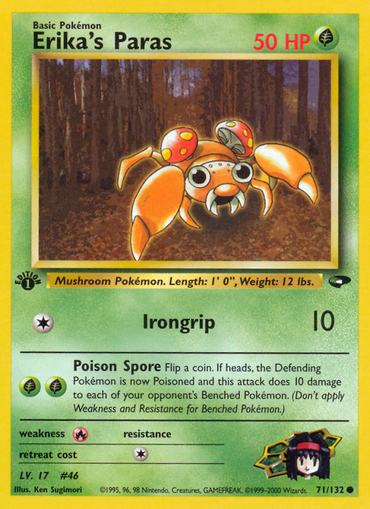 Erika's Paras (71/132) [Gym Challenge 1st Edition] 
