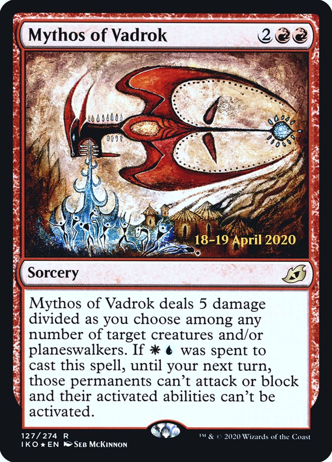 Mythos of Vadrok [Ikoria: Lair of Behemoths Prerelease Promos] 