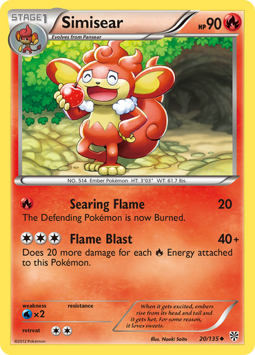 Simisear (20/135) [Black &amp; White: Plasma Storm] 