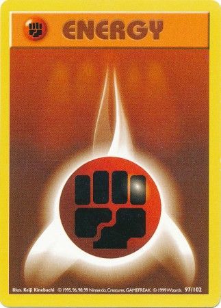 Fighting Energy (97/102) [Base Set Shadowless Unlimited] 