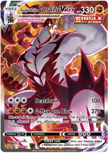 Single Strike Urshifu VMAX (168/163) [Sword &amp; Shield: Battle Styles] 