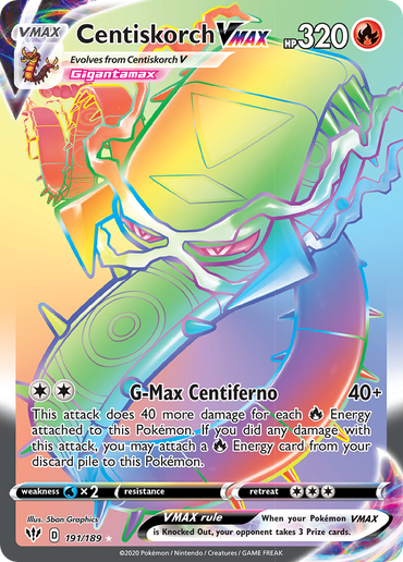 Centiskorch VMAX (191/189) [Sword &amp; Shield: Darkness Ablaze] 